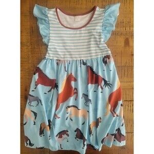 PENELOPE PLUMM horse dress girls 8